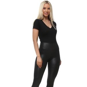 industry black crocodile leggings size xsmall goth